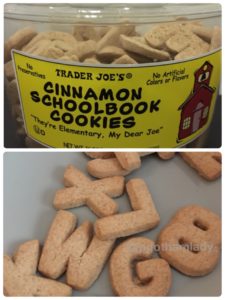 トレーダージョーズ　シナモン　スクールブック　クッキー　アルファベット　trader joe's connamon schoolbook cookies