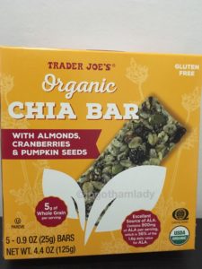 トレーダージョーズ　オーガニック　チアバー　チアシード　おすすめ　trader joe's organic chia bar